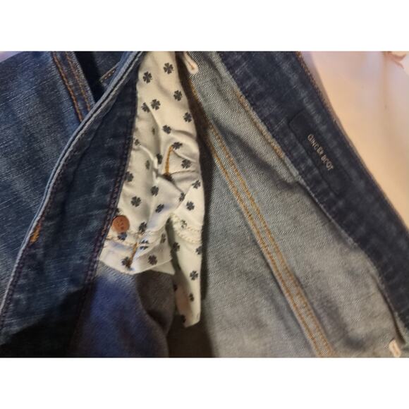 Lucky Brand Women's Plus Size 24W Emma Crop Jeans Blue Cotton Blend Zip Solid - Picture 5 of 9